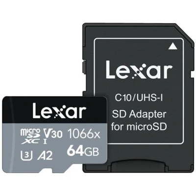 Afbeelding van Lexar Professional 1066x SILVER 64GB microSDXC 160mb/s