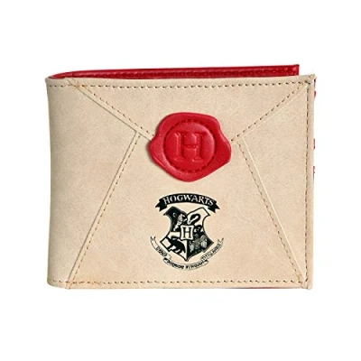 Afbeelding van Harry Potter Portemonnee Hogwarts Letter 11x9,3x2cm Elbenwald Beige, Beige #a, Beige#a