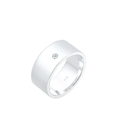 Afbeelding van Elli BOLD Elegant Basic Ring, Dames, Maat: 54, Silberfarben