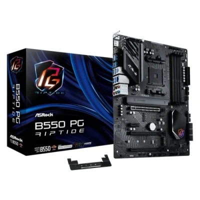Afbeelding van ASRock B550 PG Riptide Moederbord Socket AMD AM4 Vormfactor ATX chipset AMD®