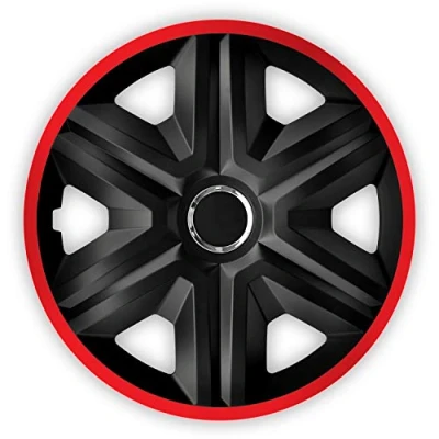 Afbeelding van FAST LUX Wieldoppen caps rood 14 &quot; set van 4st.