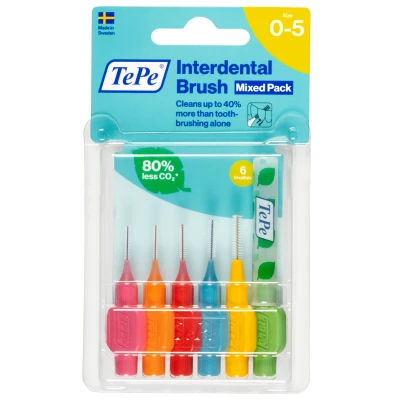 Afbeelding van 6x TePe Interdentale Ragers Original Gemengd 6 stuks