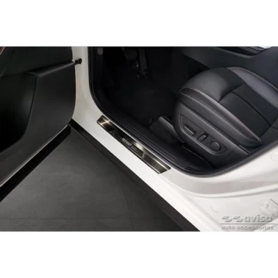 Afbeelding van Avisa Deurdrempels roestvrij staal zwart compatibel met Mazda CX 60 (KH_) 2022 &#039;Performance Special Edition&#039; 4 delig