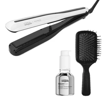 Afbeelding van L&#039;Oréal Steampod 3.0 + 3 in 1 Smoothing Treatment Borstel bundel/set/pakket Haibu by Kapperskorting.com