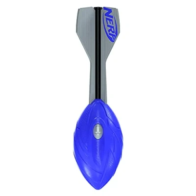 Afbeelding van NERF Sports Vortex Aero Howler Werpbal Long Distance Football met handgreep en fluitend geluid Blauw