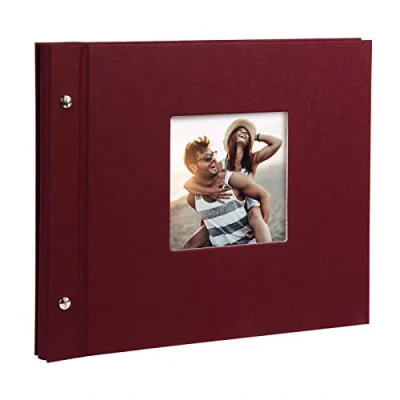 Afbeelding van GOLDBUCH GOL 26892 schroefalbum BELLA VISTA losbladig album 30x25 bordeaux, witte bladen