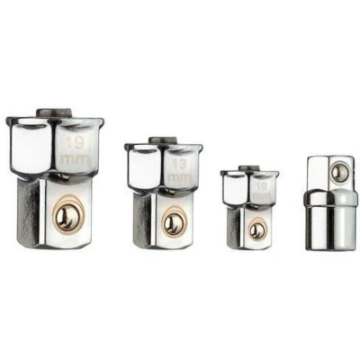 Afbeelding van Gedore RED 3300061 Vierkantaandrijvingsadapterset 6 kant voor ringratelsleutels, 4 delig