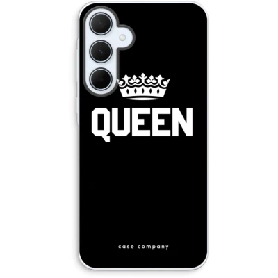 Afbeelding van Case Company® hoesje geschikt voor Samsung Galaxy A35 Queen zwart Soft Cover Telefoonhoesje Bescherming aan alle Kanten en Schermrand