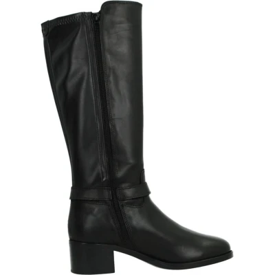 Afbeelding van Tamaris Laarzen, Dames, Maat: 41, Black Leer/ synthetisch