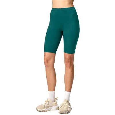 Afbeelding van Merry Style MS MS10 145 LE Dames Leggings Sport Vrijetijdsbroek Kort Viscose Sporbroek Yogabroek Smaragdgroen L