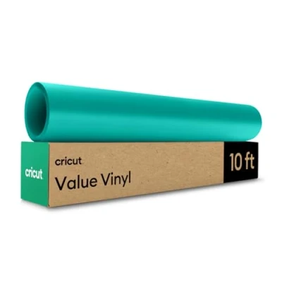 Image de Cricut Vinyle économique Mat, bleu sarcelle 30,5 cm x 3 m (1)