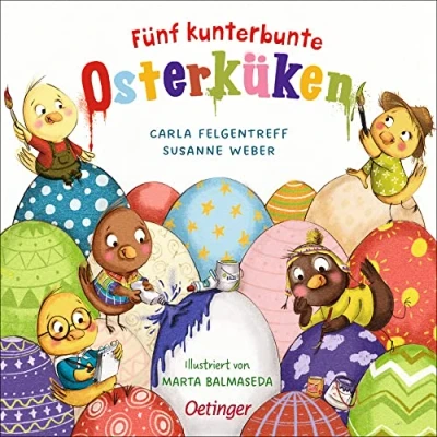 Afbeelding van Fünf kunterbunte Osterküken