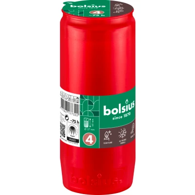 Afbeelding van Bolsius Herdenkingslicht Nr.4 Rood