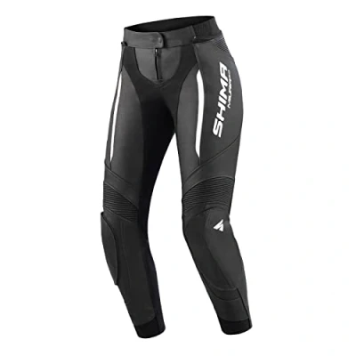 Afbeelding van SHIMA Miura 2.0 Dames Zwart Wit Leren Motorbroek Maat 40 Broek