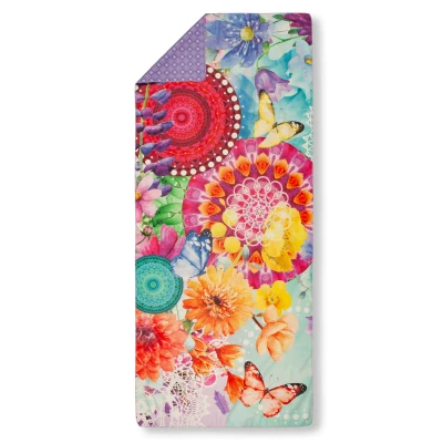 Afbeelding van HIP Yoga / Reishanddoek &quot;mandala&#039;s en bloemen&quot; Multi (75x180 cm) Microvezel