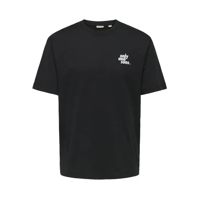 Afbeelding van ONLY &amp; SONS Tshirt Fred TonKotsu Zwart L