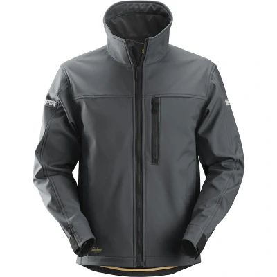 Afbeelding van Snickers Allroundwork, Softshell Jack, Staal Grijs Zwart (5804), L