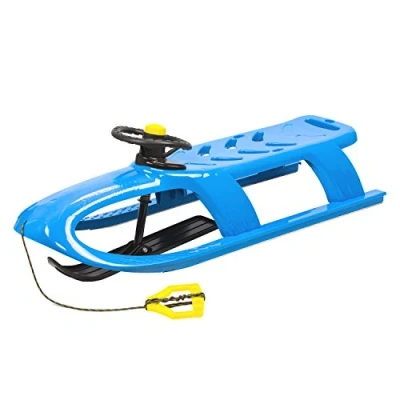 Image de Luge haute avec pelle dirigeable par volant, coulisseaux en acier et corde, modèle Bullet Control.