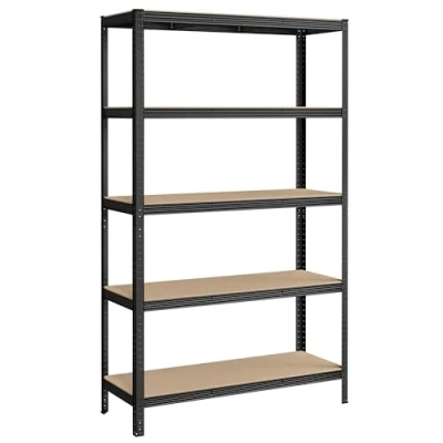 Afbeelding van Set van 2 zwarte kelderplanken 200 cm hoog