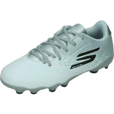 Afbeelding van Skechers Performance Razor JR Youth Voetbalschoenen met Kunststof noppen voor kinderen, Maat: 34, White/silver