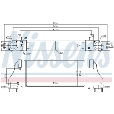 Afbeelding van NISSENS 961251 Intercooler NISSAN: NP300 Navara Pickup