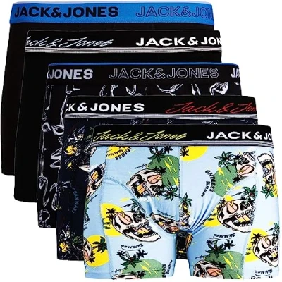 Afbeelding van JACK &amp; JONES Jachuey Trunks 5 Pack Noos heren Boxershorts (5 Pack), van kleurrijk 30, M