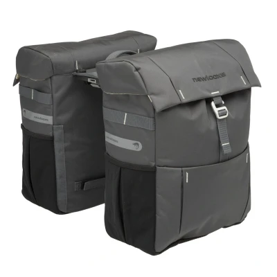Afbeelding van Dubbele fietstas New Looxs Vigo Double MIK 37 liter 31 x 15 40 cm (2x) grijs