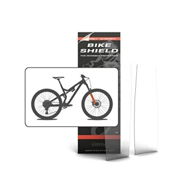 Afbeelding van Bikeshield frame bescherming Fork shield matte protectie sticker fiets folie voorvork krassen steenslag