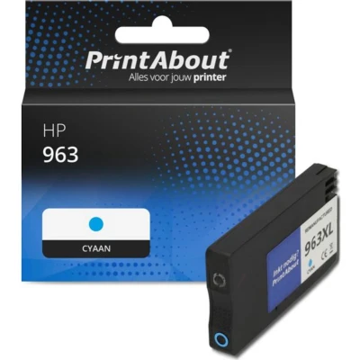 Afbeelding van Huismerk HP 3JA23AE (963) Inktcartridge Cyaan