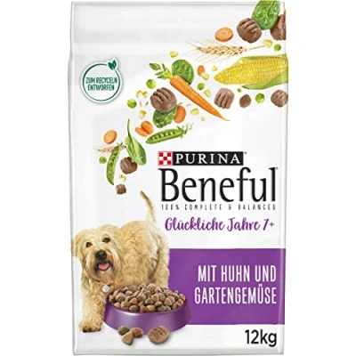 Afbeelding van Beneful Gelukkig Volwassen 7plus Kip&amp;Groente Hondenvoer 12 kg