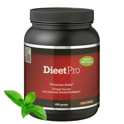 Afbeelding van Dieetpro Stevia Chocolade 400 gr