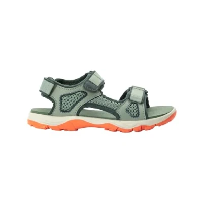 Afbeelding van Jack Wolfskin Taraco Beach Unisex Outdoorsandalen voor kinderen, Maat: 27, Mint leaf Imitatieleer/ textiel