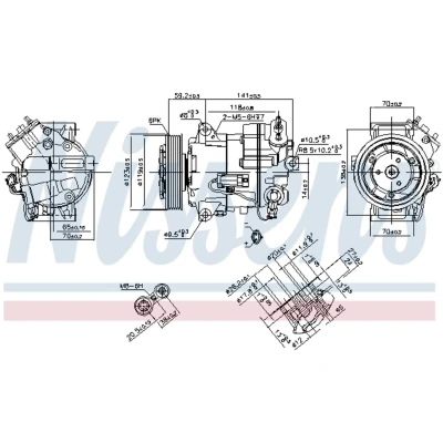 Afbeelding van Nissens Airco compressor 890264