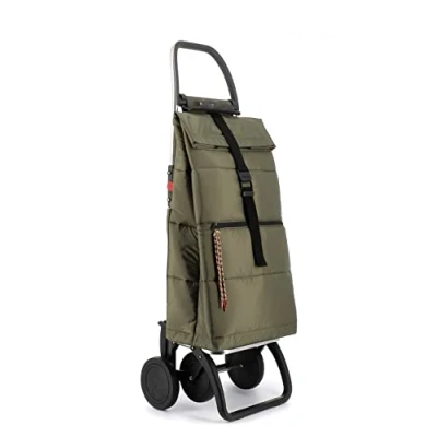 Afbeelding van Rolser Big Polar boodschappentrolley met 4 wielen, inklapbaar, kaki