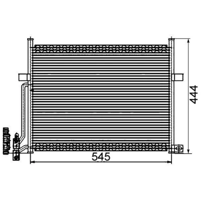 Afbeelding van MAHLE ORIGINAL AC 234 002S Condensor Airco Zonder droger 16 13,7 545 BMW: 3 Coupe, Saloon, Z4 Roadster