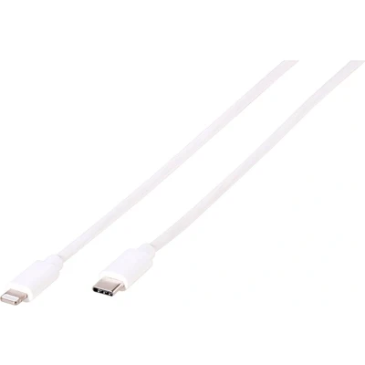 Afbeelding van Vivanco USB 2.0 Adapter [1x C stekker 1x Apple dock Lightning] LIGHTNVVUSBC12W 1.20 m