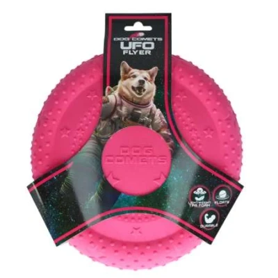 Afbeelding van Dog comets ufo flyer roze