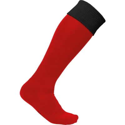 Afbeelding van PROACT Tweekleurige sportsokken PA0300 Sporty Red / Black