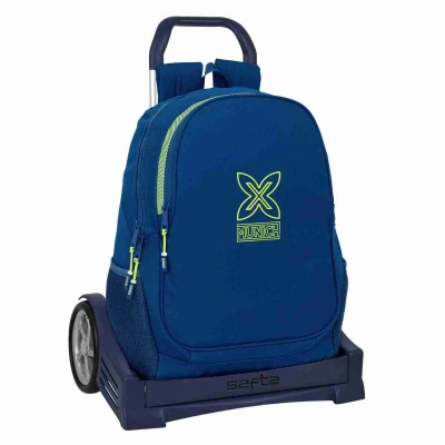 Afbeelding van Schoolrugzak met Wielen Munich North Marineblauw 32 x 44 16 cm