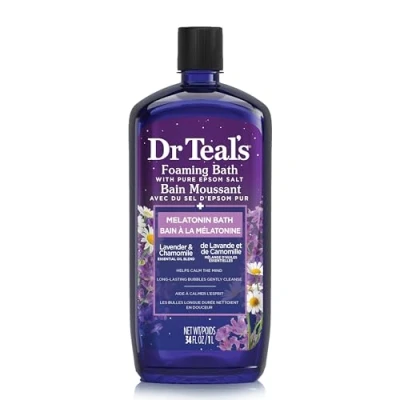 Afbeelding van Dr Teal&#039;s Foaming Bath with Pure Epsom Salt, Sleep Melatonin &amp; Essential Oils 1000ml