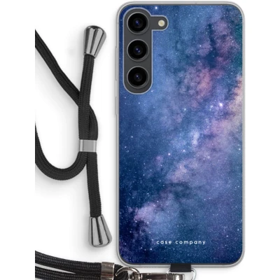 Afbeelding van Case Company® hoesje met Koord geschikt voor Samsung Galaxy S23 Plus Nebula Telefoonhoesje Zwart Bescherming aan alle Kanten en Over de Schermrand
