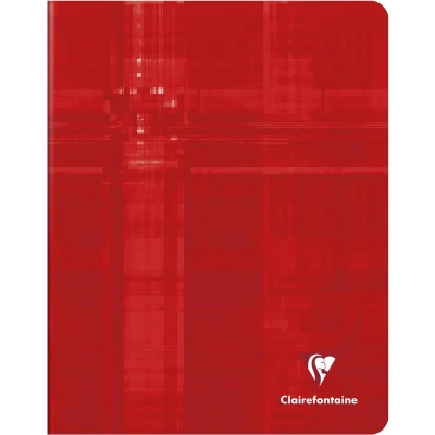 Afbeelding van Clairefontaine schrift Metric, ft 16,5 x 21 cm, geruit 5x5 mm, rood 10 stuks