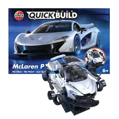 Afbeelding van Airfix J6028 QUICKBUILD Mclaren P1 Wit Sport auto Plastic Modelbouwpakket