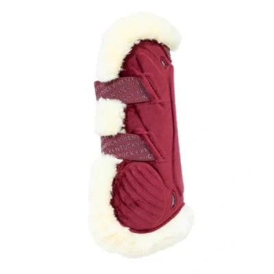 Image de Kentucky Protèges Tendons Bamboo Elastic Velvet Vegan Fourrure Bordeaux M
