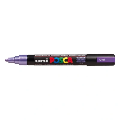 Image de Uni ball Posca Marqueur pointe moyenne conique Violet métal