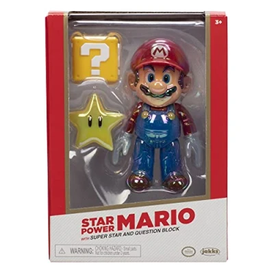 Afbeelding van Nintendo 13259 Super Mario figuur met ster Joojee Exclusive 10 cm