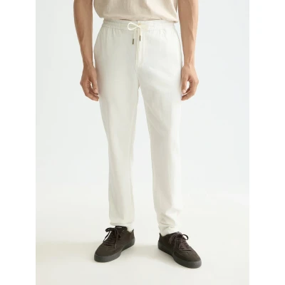 Afbeelding van Scotch &amp; Soda CORE Warren Jogger Broek, Heren, Maat: 32x34, Off white