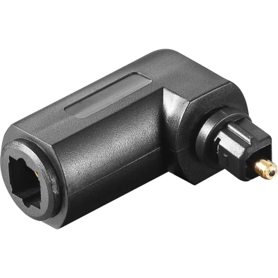 Afbeelding van Haakse digitale optische Toslink audio adapter / zwart