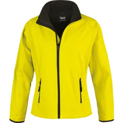 Afbeelding van Result Core Ladies Printable Soft Shell R231F Yellow / Black