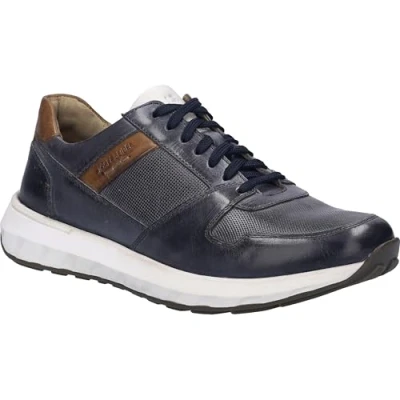 Afbeelding van Josef Seibel Cameron Sneakers laag, Heren, Maat: 44, Ocean multi Leer